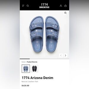 Birkenstock 1774 Denim Sandals